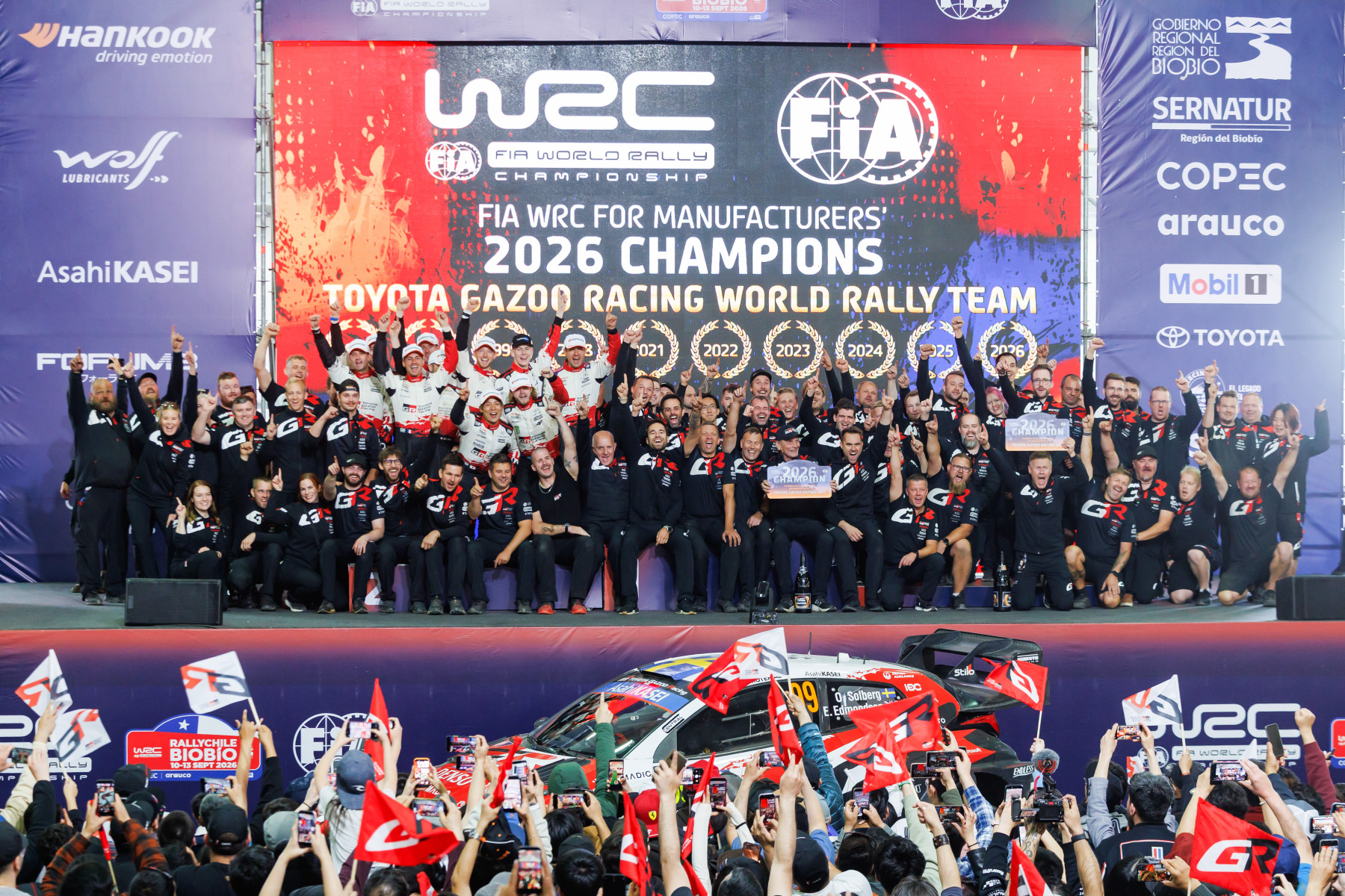 Toyota WRC’de Üst Üste 6’ncı Kez Dünya Şampiyonu Toyota WRC’de Üst Üste 6’ncı Kez Dünya Şampiyonu
